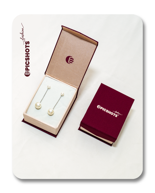 Silver Pearl Drop Earrings