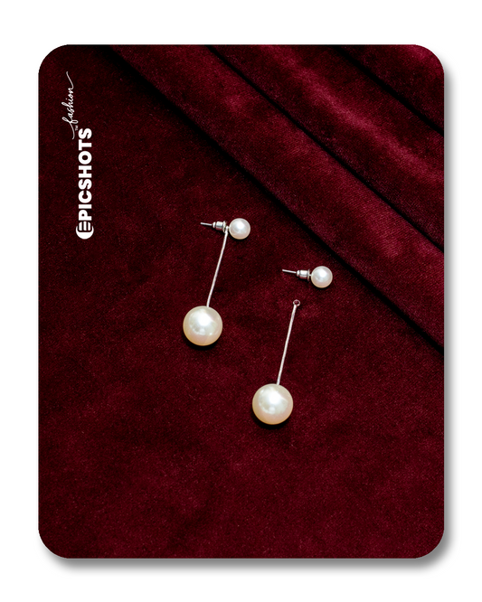 Silver Pearl Drop Earrings