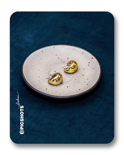 Classic Gold-Tone Hoop Earrings