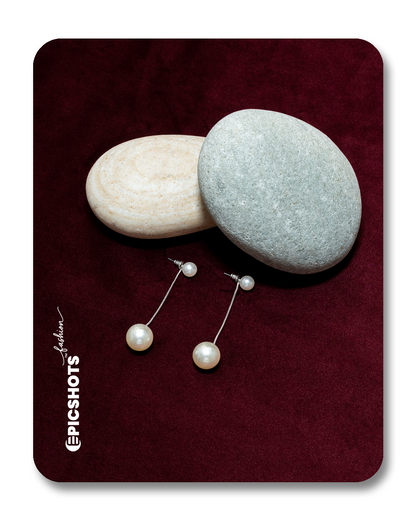 Silver Pearl Drop Earrings